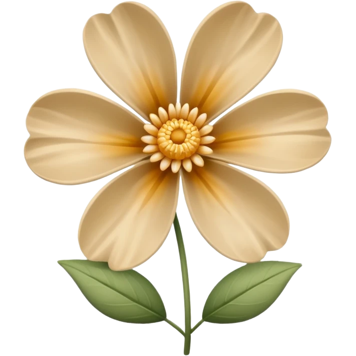 flower beige emoji