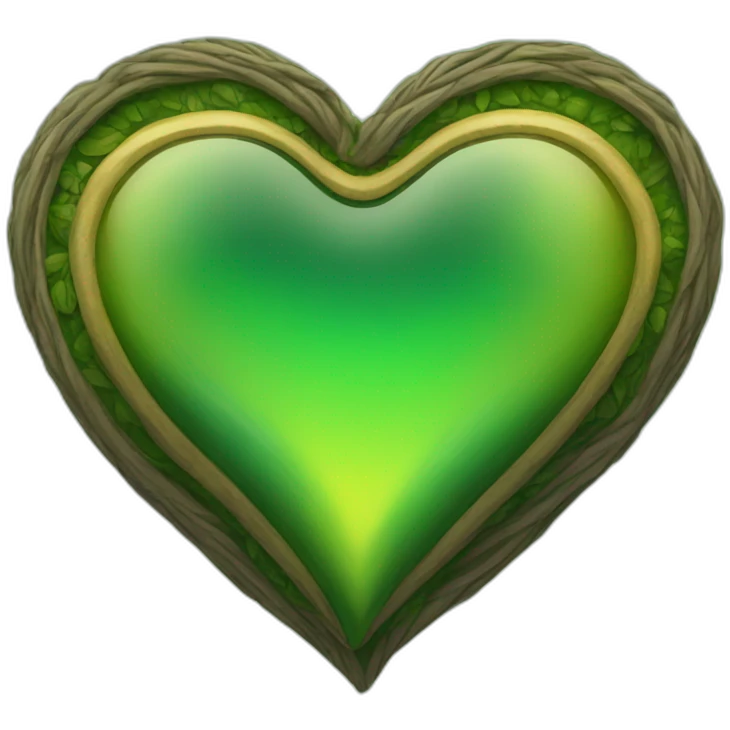 yellow and green heart emoji
