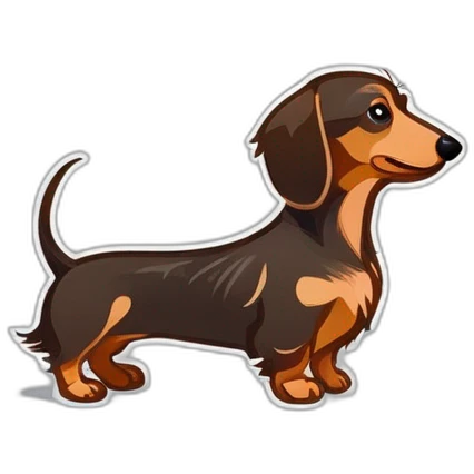 wire-haired dachshund emoji