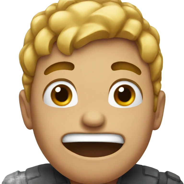 Cringe face emoji