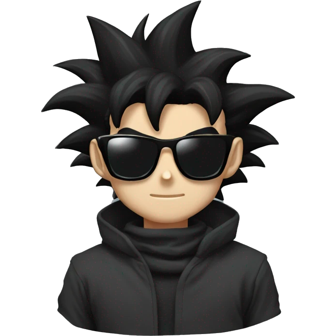 goku black with square sunglasses emoji