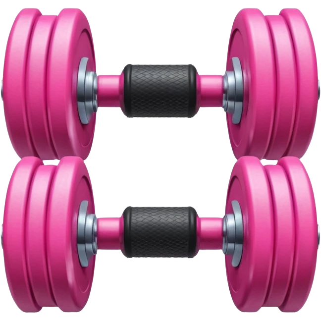 pink dumbbell emoji