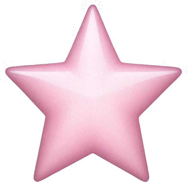 pale pink star sparkle emoji