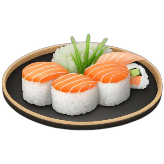 Sushi plate emoji