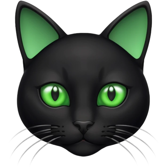 black cat face emoji