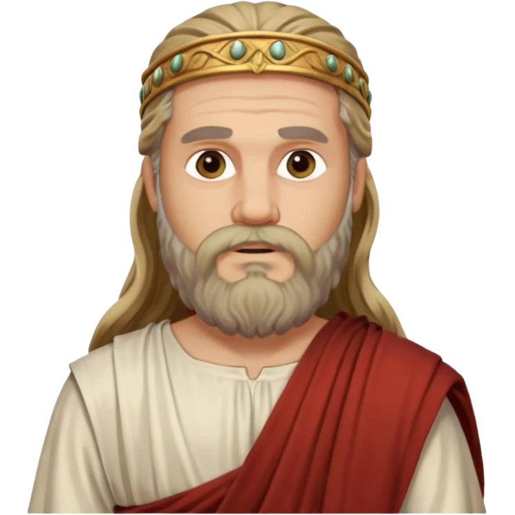 ancient Rome men long hair long bearded emoji