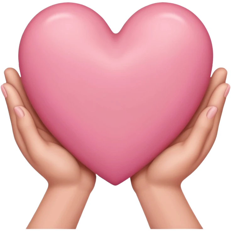 руки держат сердечко emoji