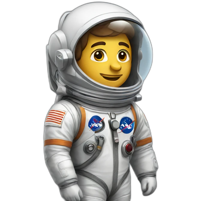 male astronaut emoji
