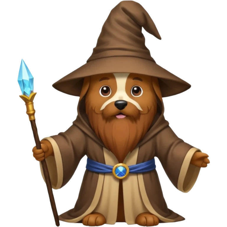 Dog wizard emoji