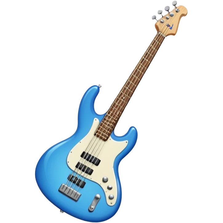 blue bass guitar emoji