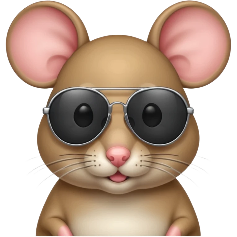 Mouse in sunglasses emoji
