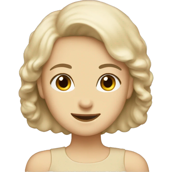 Beige scalloped top emoji