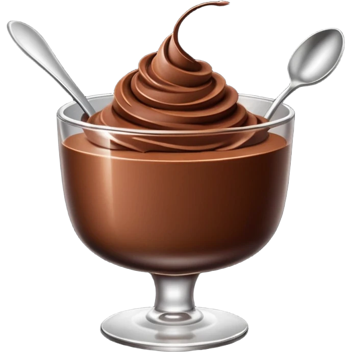 Chocolate mousse emoji
