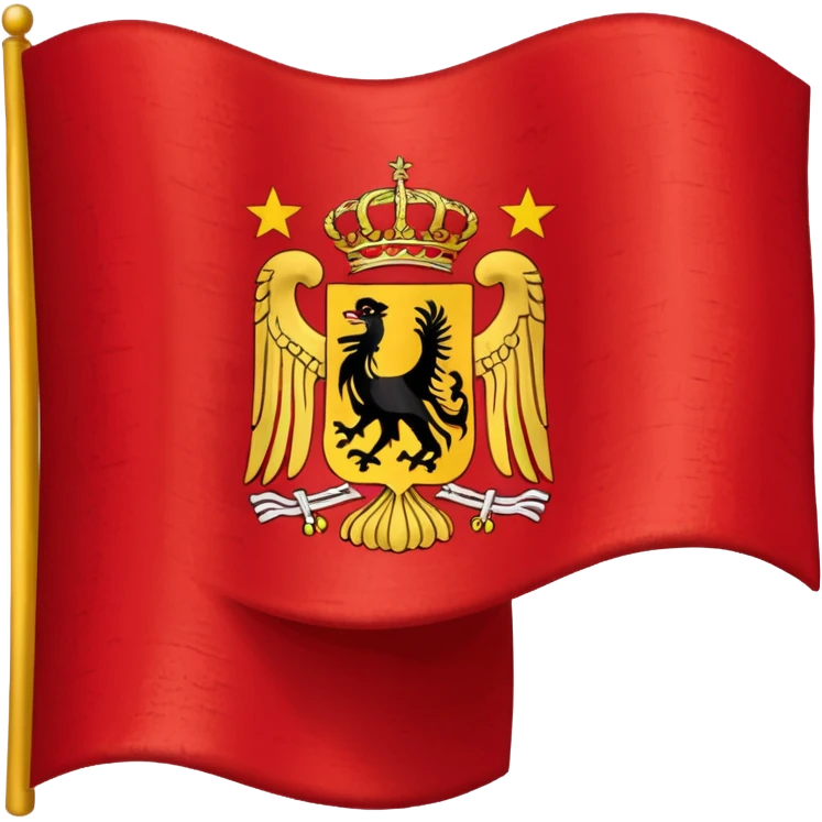 Bandera aspa de borgoña del imperio español emoji