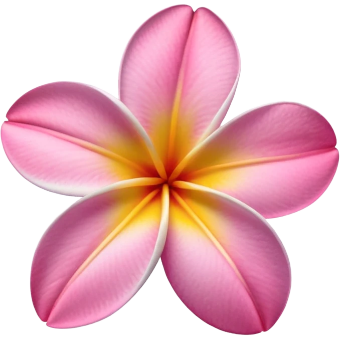 frangipani flower pink emoji