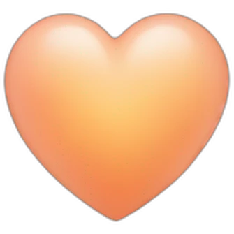 light peach colored heart emoji