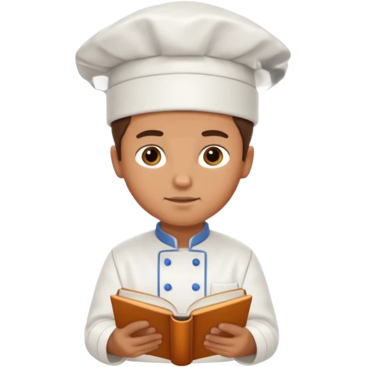 chef reading book emoji