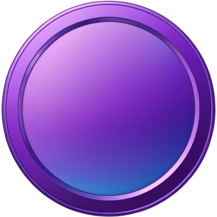Purple modern Gradient coin 3d half rotate emoji