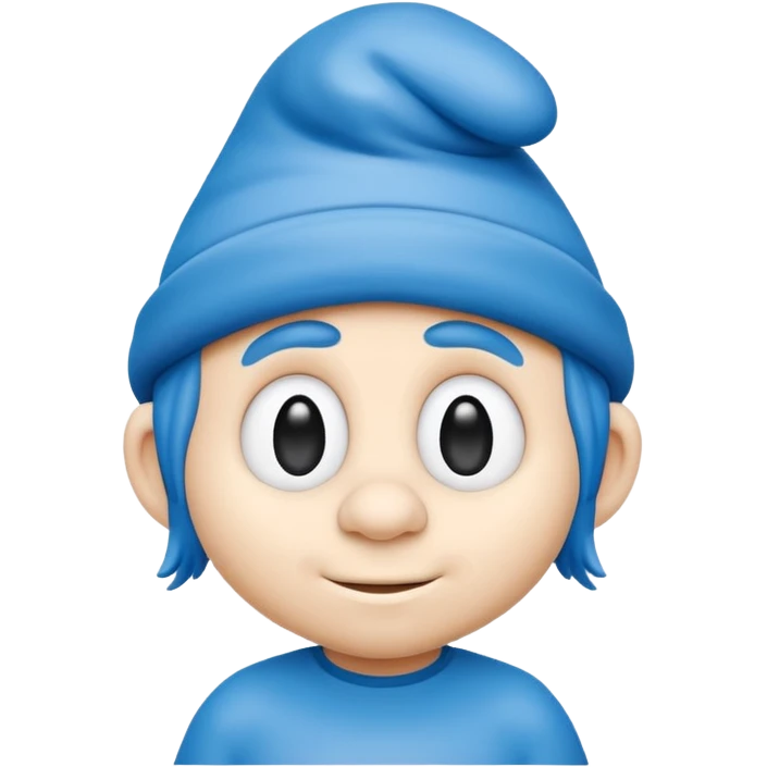 smart smurf  emoji
