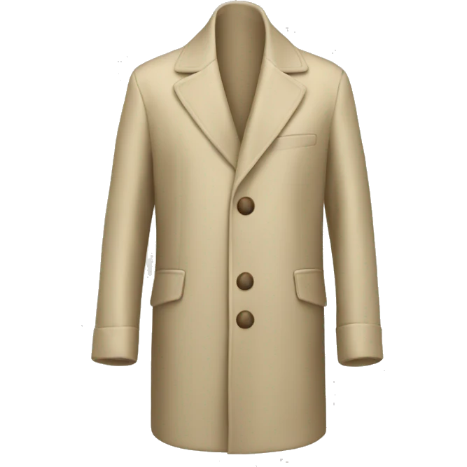 Silk coat in beige emoji