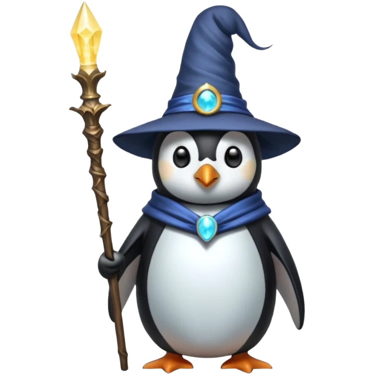 Penguin Wizard emoji