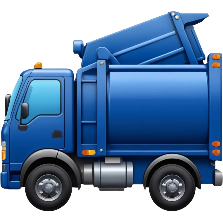 dark blue garbage truck emoji
