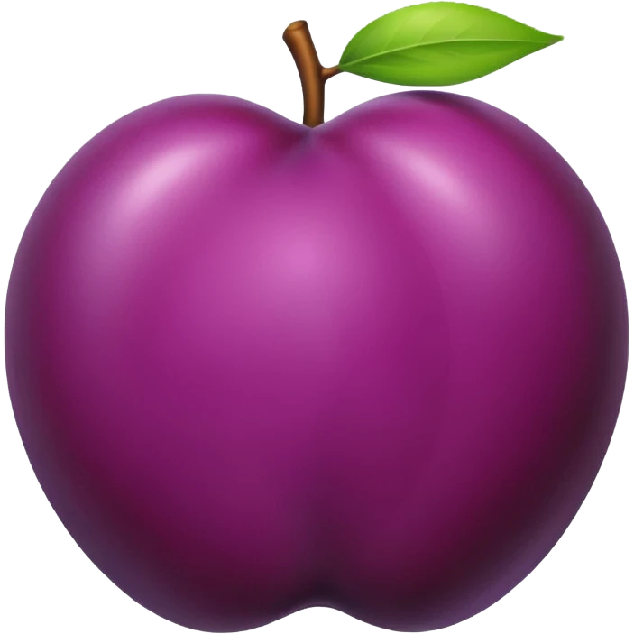 plum not apple emoji