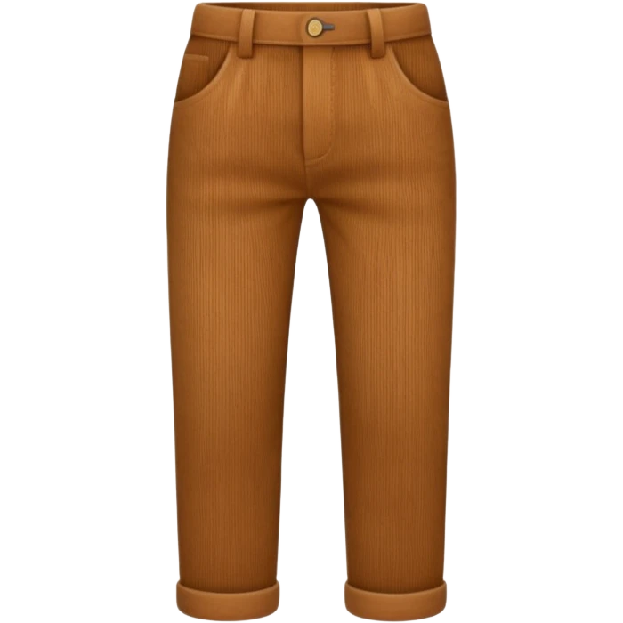 Corduroy texture ridged pants emoji
