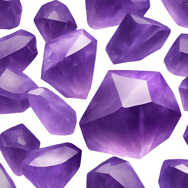 Purple amethyst crystals emoji