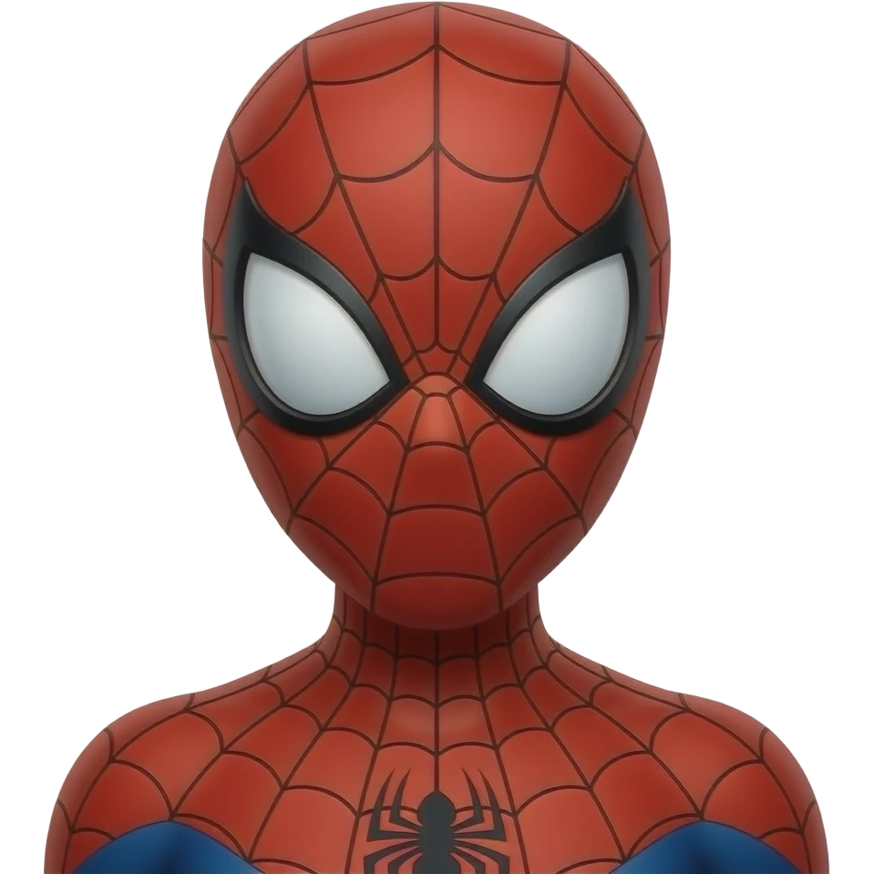 Create an emoji of spiderman emoji