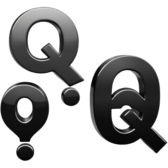 question and answer symbols, Q&A icons emoji