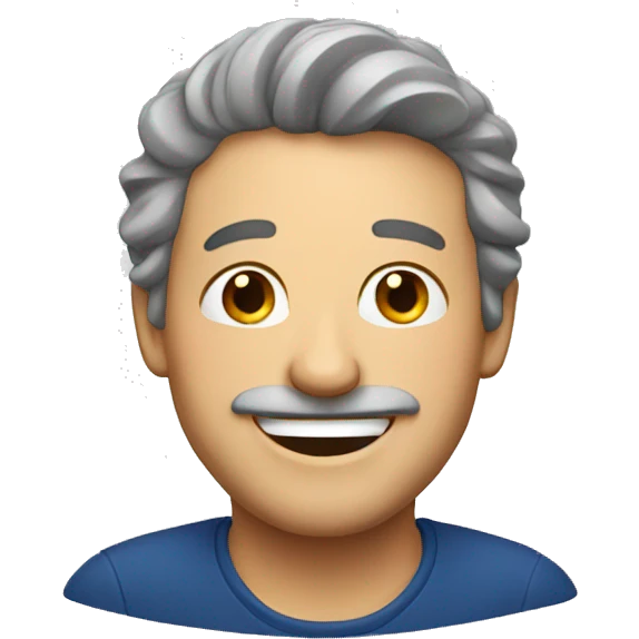 Smiling French man emoji