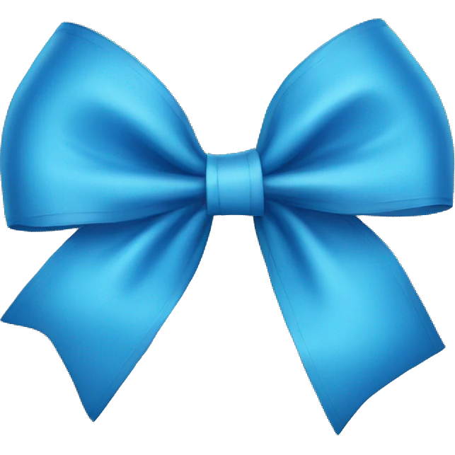 Blue bow emoji