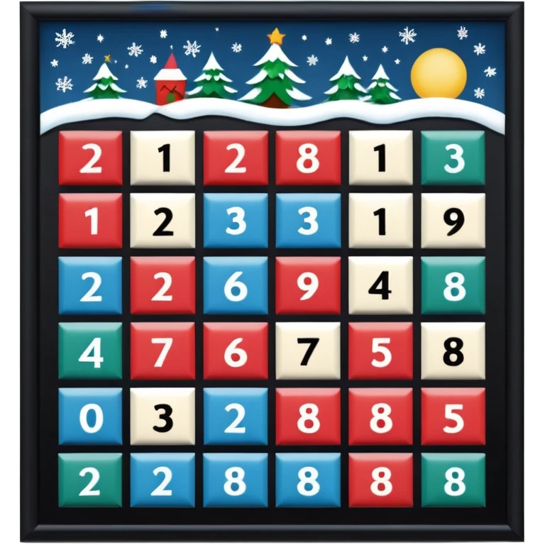 адвент-календарь на декабрь emoji