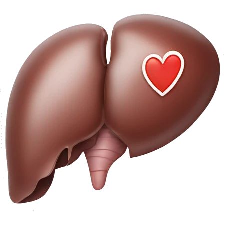 Liver with heart  emoji