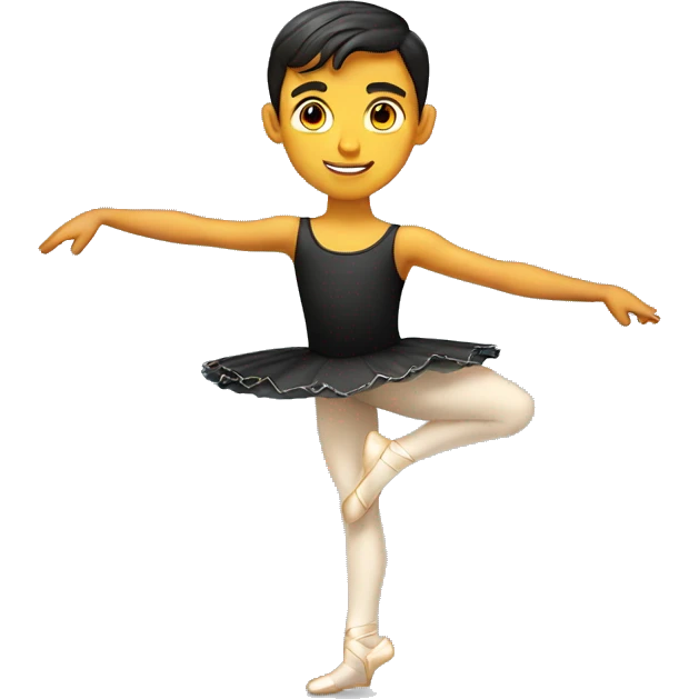 Ballet boy arabesque  emoji