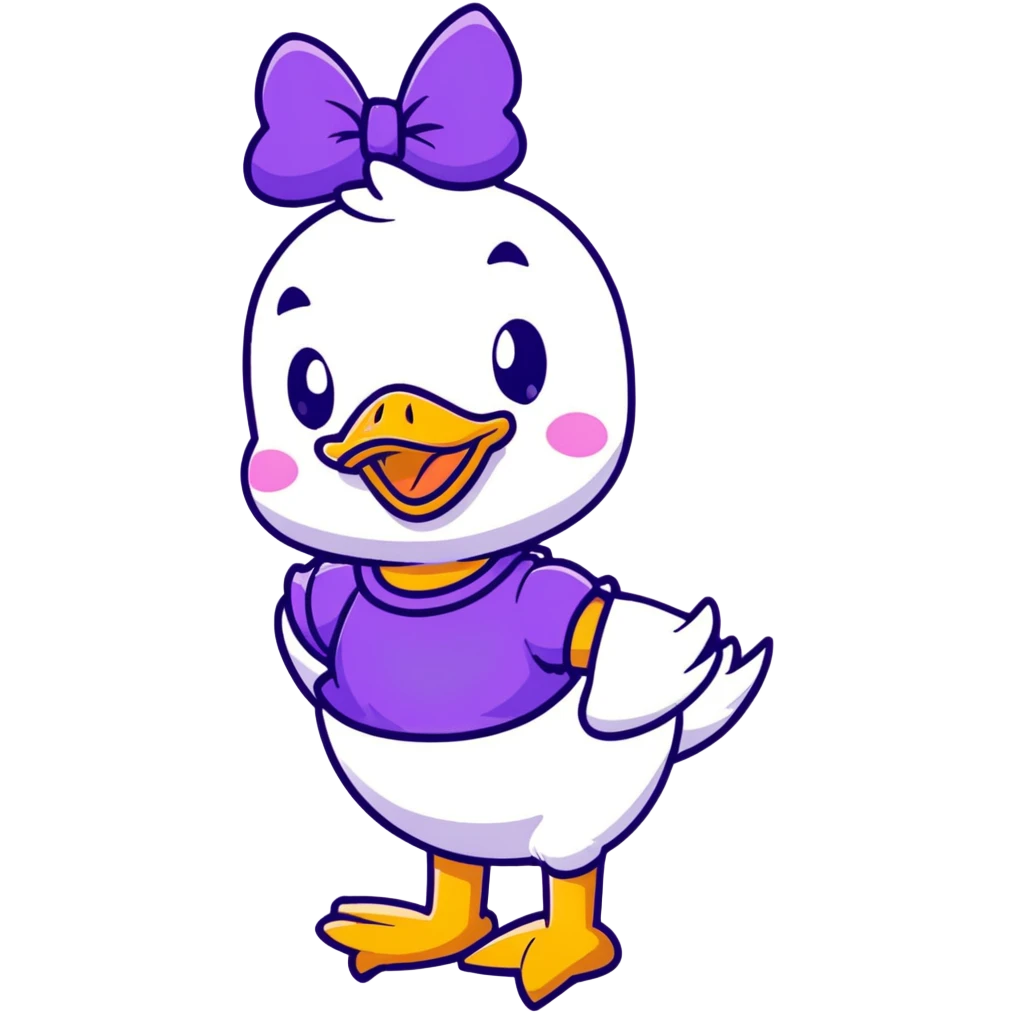 classic Daisy Duck from Disney emoji