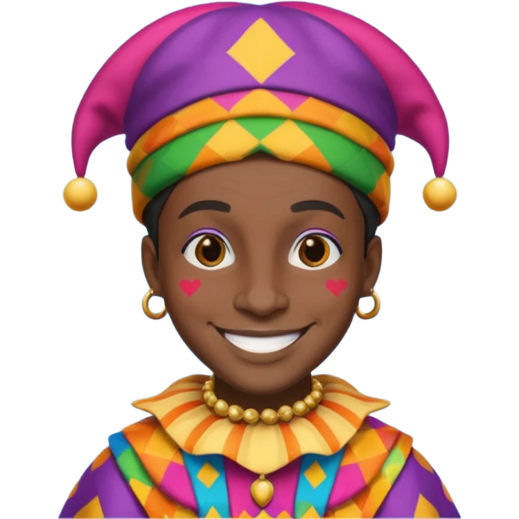 Black jester emoji
