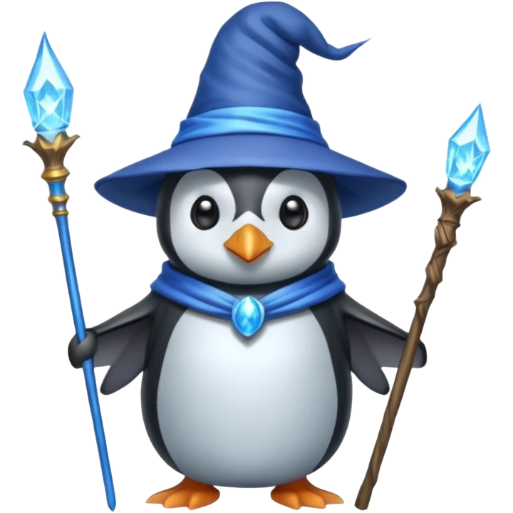 Penguin Wizard emoji