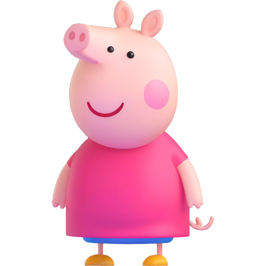 Peppa Pig cartoon character emoji