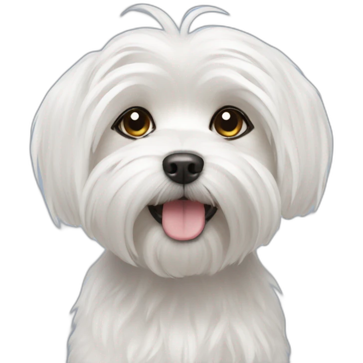 Maltese dog emoji