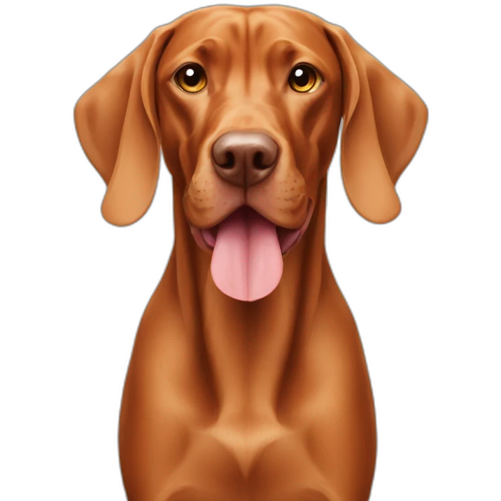 magyar vizsla eating emoji