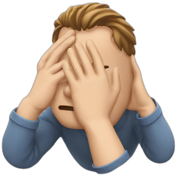 Face palm emoji