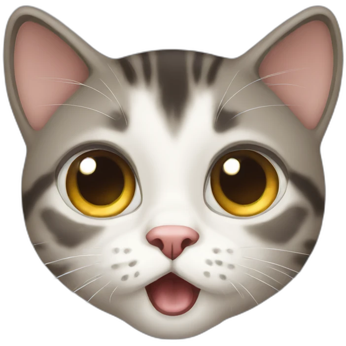 Shocked wide eyes cat emoji