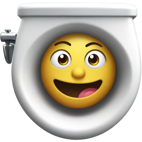 skibidi toilet mans face in toilet emoji