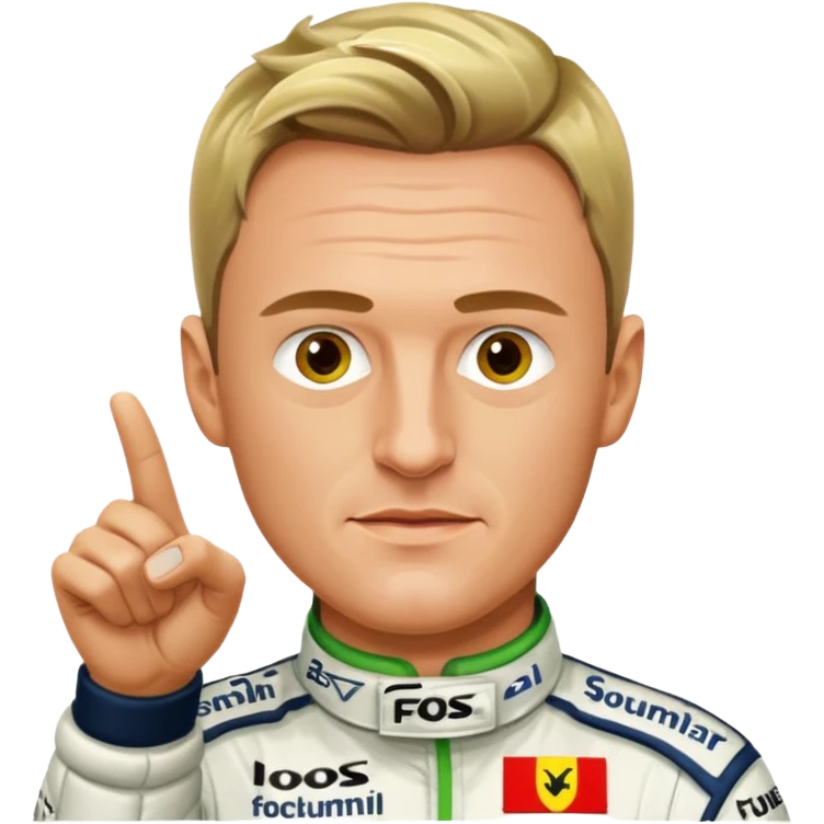 Ralf Schumacher pointing at Ralf Schumacher like in the spiderman meme emoji