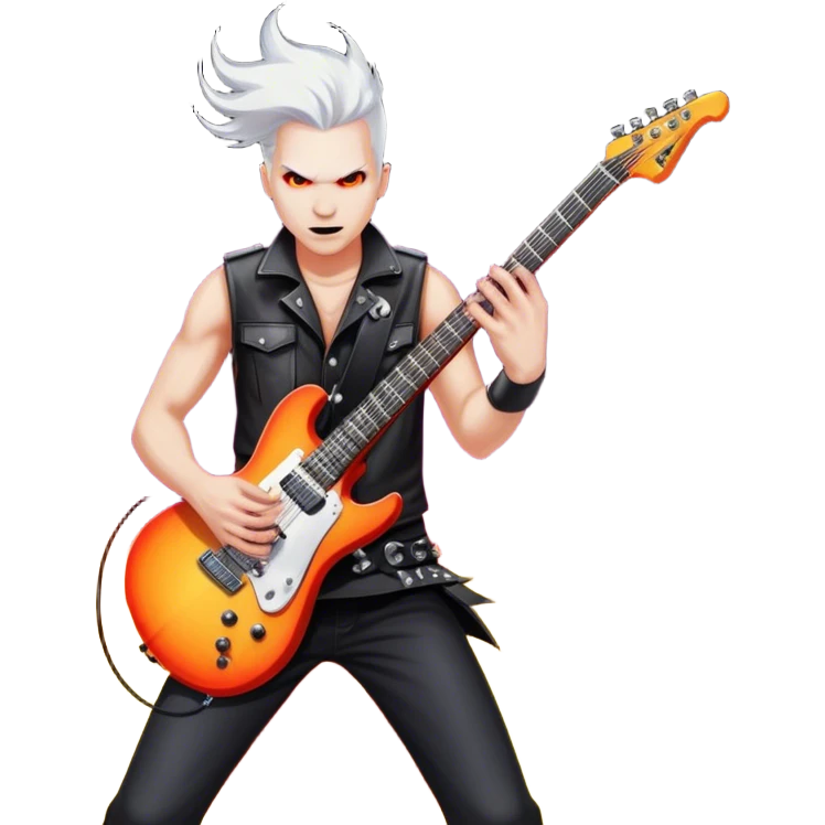 Icon for Metal Music: Manowar performing live, with powerful imagery of the band on stage, electric guitars, drums, and heavy metal energy. The background features a fiery stage and intense lights, reflecting the epic atmosphere of their concert. Transparent background. emoji