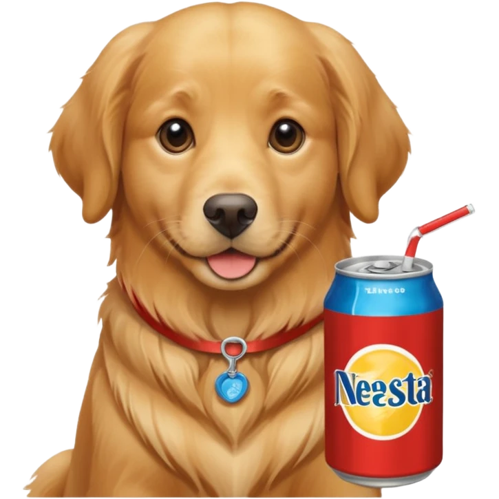 Perro con Nestea  emoji