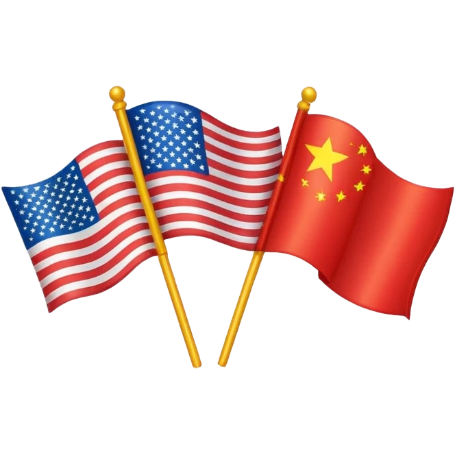chinese korean and american flags emoji