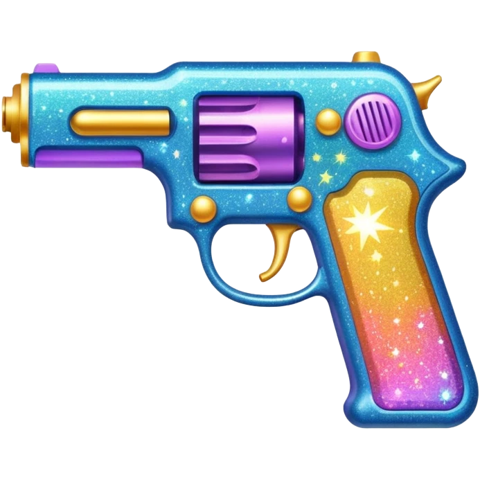 glitter gun emoji
